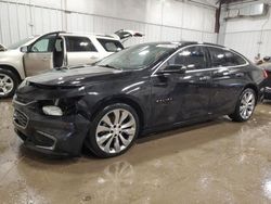 Salvage cars for sale at Franklin, WI auction: 2017 Chevrolet Malibu Premier