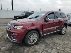 Salvage cars for sale at Van Nuys, CA auction: 2017 Jeep Grand Cherokee Summit