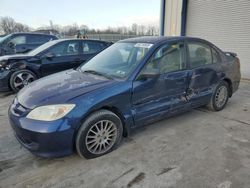 Salvage cars for sale at Duryea, PA auction: 2005 Honda Civic LX