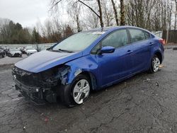 Salvage cars for sale from Copart Portland, OR: 2017 KIA Forte LX