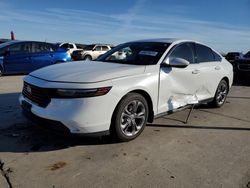 Salvage cars for sale at Grand Prairie, TX auction: 2024 Honda Accord EX