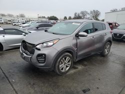 Salvage cars for sale at Sacramento, CA auction: 2018 KIA Sportage LX