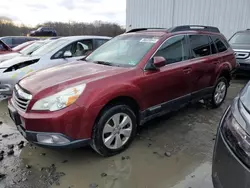 Salvage cars for sale at Windsor, NJ auction: 2012 Subaru Outback 2.5I Premium