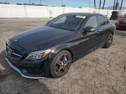 Salvage cars for sale at Van Nuys, CA auction: 2016 Mercedes-Benz C 450 4matic AMG