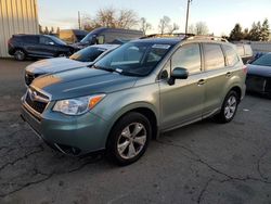 Vehiculos salvage en venta de Copart Woodburn, OR: 2015 Subaru Forester 2.5I Limited