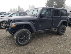 Jeep salvage cars for sale: 2021 Jeep Wrangler Unlimited Sport