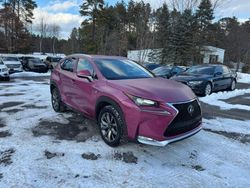 Salvage cars for sale at North Billerica, MA auction: 2016 Lexus NX 200T Base