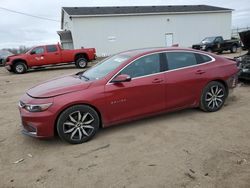 Salvage cars for sale at Portland, MI auction: 2017 Chevrolet Malibu LT