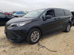 Salvage cars for sale at San Antonio, TX auction: 2022 Toyota Sienna LE