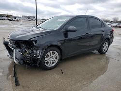 Salvage cars for sale at Grand Prairie, TX auction: 2017 Chevrolet Sonic LS