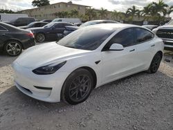 Salvage cars for sale at Opa Locka, FL auction: 2023 Tesla Model 3