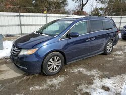 Salvage cars for sale at Hampton, VA auction: 2015 Honda Odyssey EXL