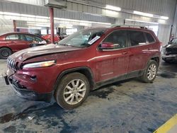 Jeep salvage cars for sale: 2016 Jeep Cherokee Limited