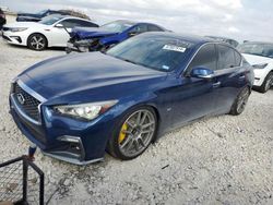 Salvage cars for sale at Temple, TX auction: 2019 Infiniti Q50 Luxe