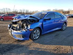 Salvage cars for sale at New Britain, CT auction: 2018 Honda Civic LX