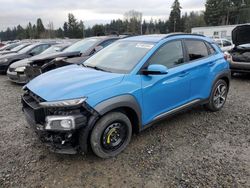 Salvage cars for sale from Copart Graham, WA: 2018 Hyundai Kona Limited