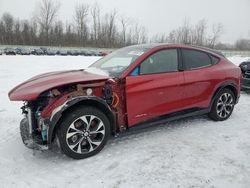 Salvage cars for sale at Leroy, NY auction: 2021 Ford Mustang MACH-E Premium