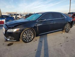 Lincoln salvage cars for sale: 2018 Lincoln Continental Select