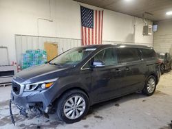 Salvage cars for sale at Des Moines, IA auction: 2015 KIA Sedona EX