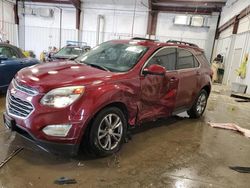 Salvage cars for sale at Franklin, WI auction: 2016 Chevrolet Equinox LT