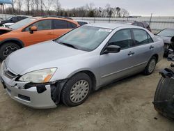 Salvage cars for sale at Spartanburg, SC auction: 2006 Honda Accord Value