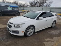 Salvage cars for sale at Wichita, KS auction: 2015 Chevrolet Cruze LTZ