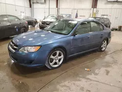 Subaru Legacy salvage cars for sale: 2008 Subaru Legacy 2.5I