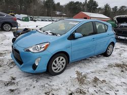 Salvage cars for sale at Mendon, MA auction: 2015 Toyota Prius C