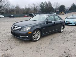 Mercedes-Benz c-Class salvage cars for sale: 2012 Mercedes-Benz C 250