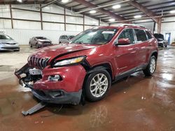 Salvage cars for sale at Lansing, MI auction: 2015 Jeep Cherokee Latitude