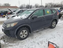 Salvage cars for sale at Columbus, OH auction: 2012 Honda CR-V LX