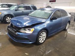 Salvage cars for sale at Elgin, IL auction: 2015 Volkswagen Jetta SE