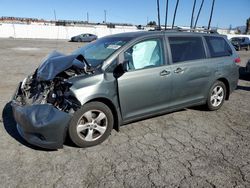 Salvage cars for sale at Van Nuys, CA auction: 2014 Toyota Sienna LE