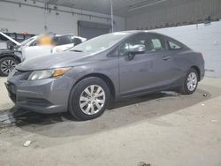 Salvage cars for sale at Candia, NH auction: 2012 Honda Civic LX