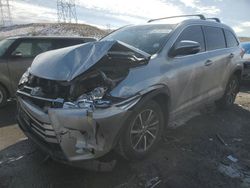 Salvage cars for sale at Littleton, CO auction: 2017 Toyota Highlander SE