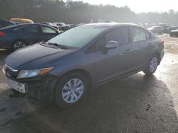 Salvage cars for sale at Florence, MS auction: 2012 Honda Civic LX