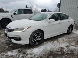 Honda Vehiculos salvage en venta: 2017 Honda Accord Touring