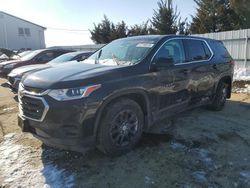 Salvage cars for sale at Windsor, NJ auction: 2021 Chevrolet Traverse LS