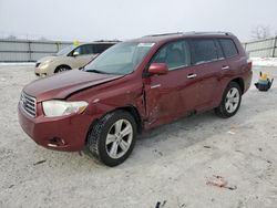 Salvage cars for sale at Walton, KY auction: 2010 Toyota Highlander Limited