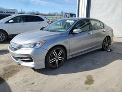 Salvage cars for sale at Duryea, PA auction: 2017 Honda Accord Sport