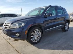 Salvage cars for sale at Grand Prairie, TX auction: 2015 Volkswagen Tiguan S