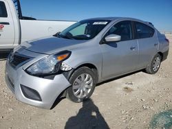 Salvage cars for sale at Taylor, TX auction: 2017 Nissan Versa S