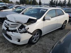 Toyota salvage cars for sale: 2012 Toyota Corolla Base