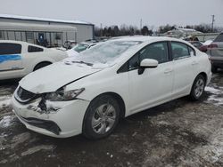 Honda salvage cars for sale: 2015 Honda Civic LX