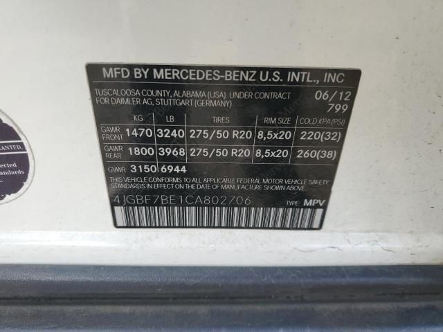 2012 Mercedes-Benz GL 450 4matic