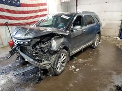 Salvage cars for sale at Lyman, ME auction: 2016 Ford Explorer Limited