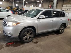 Salvage cars for sale at Blaine, MN auction: 2012 Toyota Highlander Limited