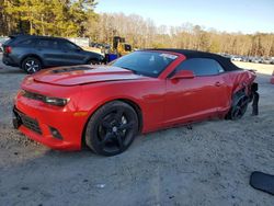 Salvage cars for sale at Knightdale, NC auction: 2015 Chevrolet Camaro 2SS