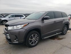 Toyota salvage cars for sale: 2019 Toyota Highlander SE