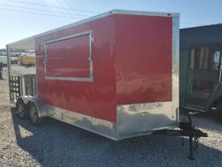 Salvage trucks for sale at Loganville, GA auction: 2022 Cargo 2022 Sgac 18' Concession RED